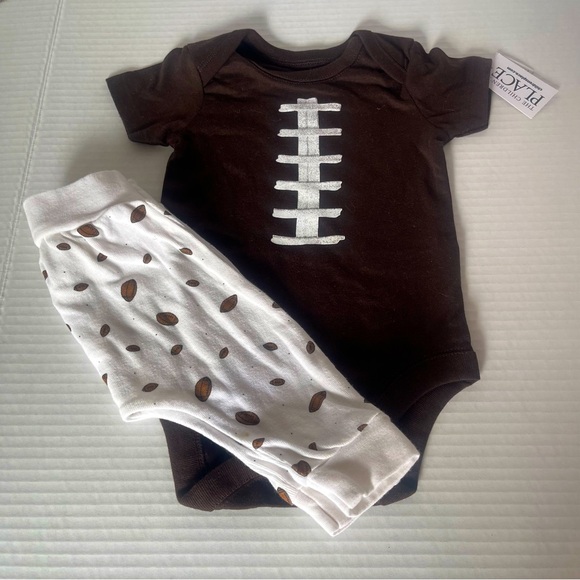 Child’s Place & Rae Dun Baby brand | Football | Onesie Set| Baby Boy Clothes - Picture 1 of 8